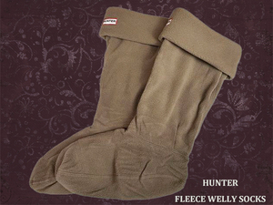 【HSS23658-COA-141】 HUNTER/ハンター UK6-8 Lサイズ FLEECE WELLY SOCKS フリースウェリーソックス