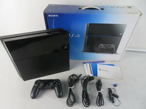 ● BZ21 ★ SONY PlayStation4 プレステ4 本体 セット 500GB ブラック CUH-1000A 通電動作/初期化済み ★