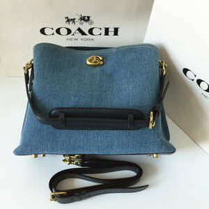 1円～コーチ COACH バッグ CS243 デニム バケットバッグ ショルダーバッグ トートバッグ レディース クロスボディーアウトレット品 新品