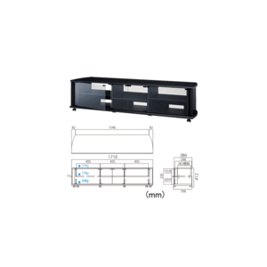 TV-BS170H 50v～60v型対応テレビ台 ハヤミ工産 TIMEZ