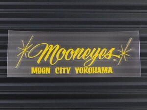 ◆送料\110◆【MOONEYES・ムーンアイズ】※《MOON CITY YOKOHAMAステッカー・イエロー》　DM089YE　転写式　抜きタイプ