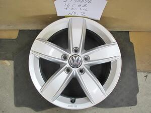 VW ザ・ビートル DBA-16CBZ 純正 アルミホイール 1本 16インチ 6.5J 5穴 PCD/112 オフセット/44 5C0 071 496