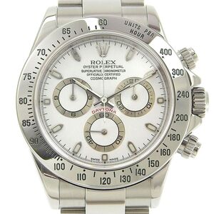 【本物保証】 新品同様 ロレックス ROLEX デイトナ 116520 F番(2003年～2004年頃) 白文字盤 SS 自動巻 オートマ 40ミリ メンズ 腕時計