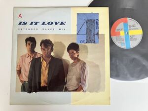 【UK盤良好品】GANG OF FOUR / IS IT LOVE(Extended Dance Mix,Original)/A MAN WITH A GOOD CAR 12EMI5418 GANG OF 4,NEW WAVE,POSTPUNK