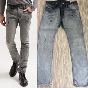 ◆美品◆定価4万◆DIESEL THAVAR 0837E W30 L30 グレー◆