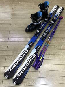 ☆★☆2025セール！メンズカービングスキー４点セットN411 DYNAMIC VR27 166cm /靴 HART DIVA 26.0-265cm/ POLE新品115cm