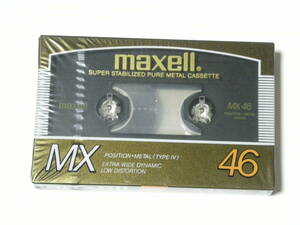 maxell マクセル MX 46分 メタルポジション カセットテープ SUPER STABILIZED PURE METAL CASSETTE