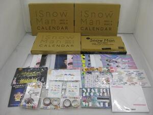 【未開封 同梱可】 Snow Man カレンダー クリアファイル ステッカー 等 グッズセット