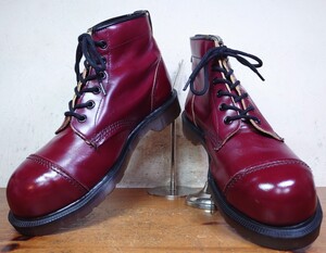 【美品/送料無料】英国製 Dr.Martens/ドクターマーチン スチールトゥ 6ホールブーツ UK5 24cm相応 made in england/8 3 クレイジーボム