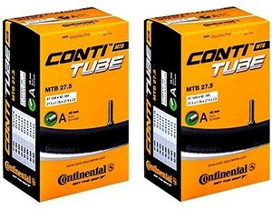 コンチネンタル Continental チューブ MTB27.5 A40 27.5×1.75-2.5 米式バルブ40mm 2本セット 自転車 送料無料