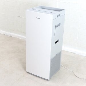 DAIKIN ダイキン 空気清浄機 MCK70YBK-W グレー 加湿 タワー型 プラズマイオン ウィルス対策 子育て 施設 病院 YH16328 中古オフィス家電