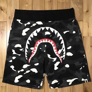 ★蓄光★ XL city camo シャーク スウェット ハーフパンツ ショーツ a bathing ape bape shark shorts エイプ ベイプ 迷彩 md55