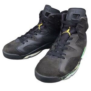 【14年製】NIKE AIR JORDAN 6 RETRO BRAZIL PACK ナイキ エアジョーダン6 レトロ ブラジルパック 29㎝ 黒 黄色 緑 メンズ スニーカー 正規