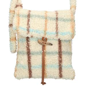 アクネストゥディオズ 22AW Fluffy Check Crossbody Bag チェックボアショルダーバッグ 中古 BS99