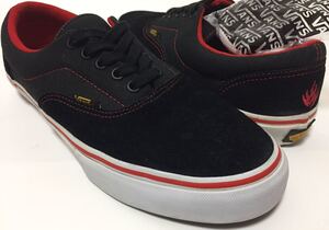 美品 人気 VANS PRO ERA black label バンズ プロ エラ ブラックレーベル スウェード スケート 黒白 US8.5 JP26.5㎝