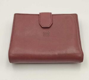 ロエベ LOEWE 二つ折り財布 レザー Ｗホック ナッパ コンパクトウォレット 正規品