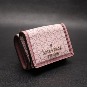 ★ 【中古】 ケイトスペード WLRU6293 【kate spade】 コンパクトウォレット 3つ折り財布 ミニ ピンク