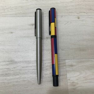 送料185円 PARKER パーカー ボールペン 2本 セット シルバー ノック式/マルチカラー キャップ式[C6222]