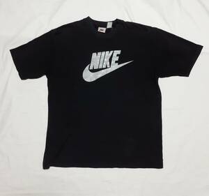 NIKE ナイキ 半袖 Tシャツ スウォッシュ 赤色 90年代 スウォッシュ 赤色 ビンテージ size L（寸法参考）状態良い Nが珍しいロゴ