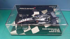 MINICHAMPS 1/43 EDITION 43 no.62 マクラーレン メルセデス MP4-20 ペドロ・デ・ラ・ロサ BAHRAIN GP 2005 ミニチャンプス