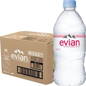 750mlx12 Evian(エビアン) 伊藤園 evian 硬水 ミネラルウォーター ペットボトル 750ml×12本 [正規輸