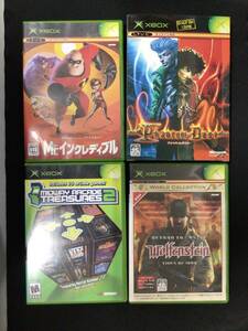 【中古】XBOXソフト 4本セット ファントムダスト/Mr.インクレディブル/ウルフェンシュタイン ※英語版/Midway Arcade Treasures 2 ※海外版