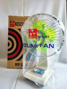 昭和レトロ KOIZUMI FAN KF-284 未使用 ジャンク品 レトロ扇風機 当時物 アンティーク レトロ 扇風機 コレクション コイズミ 4枚羽(052302)