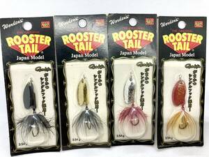 当時物 Wordens ROOSTER TAIL ワーデンス ルースターテール スピナーベイト 3.54g 4個セット イワナ ヤマメ トラウト 渓流 送料無料