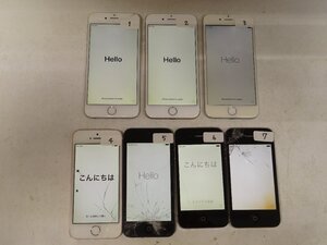 ユ■/Zこ8718　iPhone 訳ありジャンク 7台まとめ 初期化済 // iPhone6、iPhoneSE、iPhone5、iPhone4S // 保証無