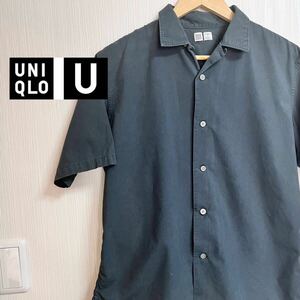 ★UNIQLO★ユニクロ★UNIQLO U★ユニクロユー★半袖シャツ★半袖★シャツ★ワーク★グレー★