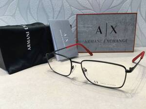 【新品】ARMANI EXCHANGE アルマーニエクスチェンジ AX1057 6000 ブラック　レッド☆未使用