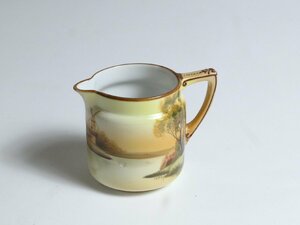 オールドノリタケ 湖畔図 クリーマー M-NIPPON印1910-1921年頃 / Noritake 風景図