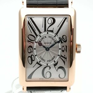 【OH・仕上げ済み】 FRANCK MULLER フランクミュラー 1000SC K18PG ロングアイランド 腕時計 自動巻き AT 動作品 メンズ 金無垢 革ベルト