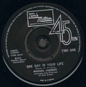 英7 Michael Jackson One Day In Your Life TMG946 Tamla Motown /00080