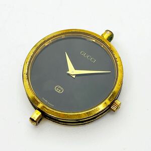 GUCCI グッチ シェリーライン QZ ブラック GP 腕時計 現状品