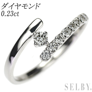 Pt900 ダイヤモンド リング 0.23ct 出品3週目 SELBY