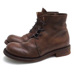 10sei0otto ディエチセイゼロオット レースアップブーツ SHARLOCK CHUKKA BOOTS GUIDIカーフ 牛革 ヴィンテージ加工 レザーソール プレー