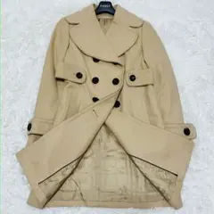 BURBERRY ピーコート チェスターコート ベージュ カシミヤ混　38