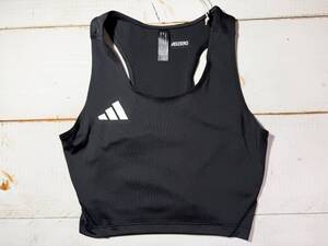 【即決】adidas Adizero アディダス 女子 陸上 クロップトップ レーシングブルマ Black 海外XSサイズ