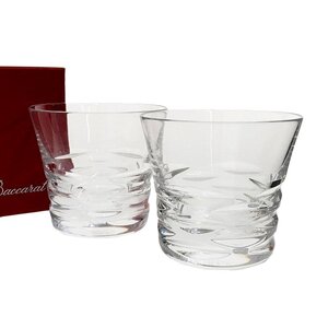 ■ 1円 ～ 正規 中古 美品 ■ Baccarat バカラ ■ ローラ タンブラー 2客 セット ■ クリスタル ペアグラス 食器 ロックグラス