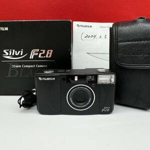 ▲ FUJIFILM Silvi F2.8 ブラック シルヴィー 35㎜ Compact Camera 動作確認済 シャッター、フラッシュOK 富士フイルム