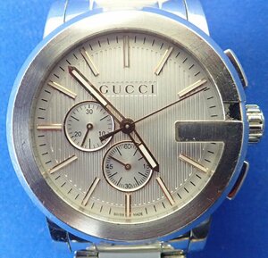 ◎ジャンク　GUCCI　グッチ　Gタイムレス　101.2　クォーツ　腕時計　ベルト外れ　稼働品