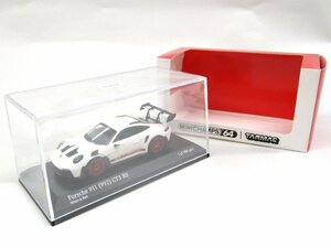 Tarmac x ミニチャンプス 1/64 ポルシェ 911 (992) GT3 RS ホワイト/レッド【A】krt020806