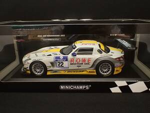 1/18 MINICHAMPS MERCEDES-BENZ SLS AMG GT3 ROWE RACING No.22 (ミニチャンプス, PMA, メルセデスベンツ, ADAC ニュルブルクリンク24 3rd)