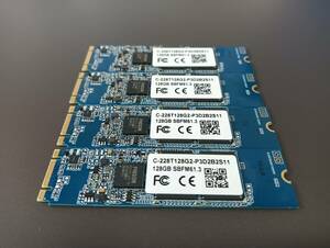 Crucial C-228T128G2-P3D2B2S11 M.2 SATA SSD 128GB 4枚セット　正常品