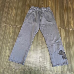 1-6キッズアンダーアーマー UNDER ARMOUR 　ジャージスウェットパンツ　スポーツパンツ長ズボン裏起毛スポーツウエア　150　YLG