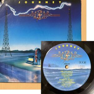 PROMO WLP / JOURNEY - RAISED ON RADIO [28AP3177] ジャーニー レイズド・オン・レディオ 国内盤 見本盤 LPレコード ▲ 現状品 難 