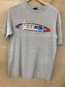 STUSSY ステューシー　Tシャツ 半袖 USA製 90s サイズM グレー