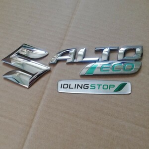 ●全国送料無料● アルトエコ バックドア エンブレム ALTO ECO IDLING STOP SUZUKI リアゲート スズキ アイドリングストップ