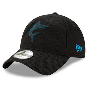 MLB公式 限定クラブハウスモデル NEWERA ニューエラ 9TWENTY マイアミ Marlins マーリンズ 黒 メジャー USA正規品 ストラップバック 帽子